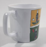 1998 Gibson Coca Cola Company Four Seasons White Hard Plastic Coffee Mug Cup