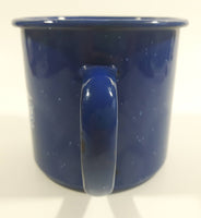 Kokanee Glacier Fresh Beer Dark Blue Enamel Metal Coffee Mug Cup