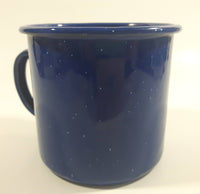 Kokanee Glacier Fresh Beer Dark Blue Enamel Metal Coffee Mug Cup