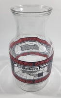 Vintage 1970s Godfather's Pizza Coca-Cola Coke Soda Pop Red Black Stained Glass Style Carafe Juice Decanter