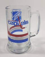 1988 Cutler Brands NHL Ice Hockey Washington Capitals Sports Team 5 1/2" Tall Glass Beer Mug Sports Collectible