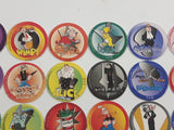 1995 King Features Syndicate Popeye The Sailor Cartoon Character Pogs / Caps FULL SET #1-60
