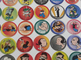 1995 King Features Syndicate Popeye The Sailor Cartoon Character Pogs / Caps FULL SET #1-60
