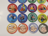 1995 King Features Syndicate Popeye The Sailor Cartoon Character Pogs / Caps FULL SET #1-60
