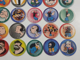 1995 King Features Syndicate Popeye The Sailor Cartoon Character Pogs / Caps FULL SET #1-60
