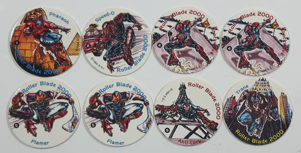 1994 Roller Blade 2000 Pogs / Caps Lot of 8