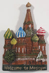 Welcome To Moscow Kremlin Themed Resin Fridge Magnet