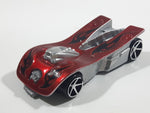 2008 Hot Wheels Motoblade Dark Red Plastic Toy Car Vehicle McDonald's Happy Meal with Crash Sound - Dead Battery