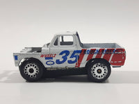 Zee Toys Dyna Wheels D125 Rough Riders Pickup Truck #35 White Die Cast Toy Car Vehicle
