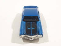 2010 Hot Wheels Muscle Mania '70 Buick GSX Dark Electric Blue Die Cast Toy Car Vehicle - Missing Windows