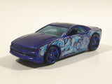 2011 Hot Wheels Graffiti Rides Muscle Tone Metalflake Dark Blue Die Cast Toy Car Vehicle