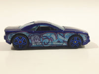 2011 Hot Wheels Graffiti Rides Muscle Tone Metalflake Dark Blue Die Cast Toy Car Vehicle