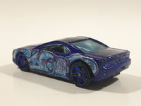 2011 Hot Wheels Graffiti Rides Muscle Tone Metalflake Dark Blue Die Cast Toy Car Vehicle