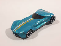 2019 Hot Wheels HW Exotics Twin Mill Gen-E Metalflake Turquoise Green Die Cast Toy Car Vehicle