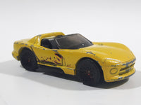 2019 Hot Wheels HW Flames Dodge Viper RT/10 Pearl Yellow Die Cast Toy Dream Sports Car Vehicle