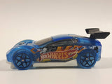 2013 Hot Wheels Stunt Circuit Synkro Blue Die Cast Toy Car Vehicle