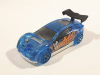 2013 Hot Wheels Stunt Circuit Synkro Blue Die Cast Toy Car Vehicle