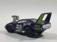 2017 Hot Wheels Tooned '69 Dodge Daytona Metalflake Purple Die Cast Toy Car Vehicle