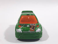 2012 Hot Wheels Citroen C4 Rally Green Die Cast Toy Car Vehicle