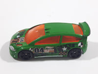 2012 Hot Wheels Citroen C4 Rally Green Die Cast Toy Car Vehicle