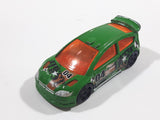 2012 Hot Wheels Citroen C4 Rally Green Die Cast Toy Car Vehicle