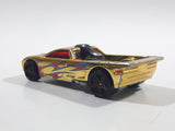 2010 Hot Wheels Hot Haulers Bedlam Truck Gold Chrome Die Cast Toy Car Vehicle