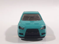 2011 Hot Wheels HW Tunerz 2008 Lancer Evolution Turquoise Blue Green Die Cast Toy Car Vehicle