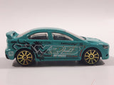 2011 Hot Wheels HW Tunerz 2008 Lancer Evolution Turquoise Blue Green Die Cast Toy Car Vehicle