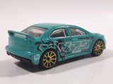 2011 Hot Wheels HW Tunerz 2008 Lancer Evolution Turquoise Blue Green Die Cast Toy Car Vehicle