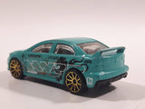 2011 Hot Wheels HW Tunerz 2008 Lancer Evolution Turquoise Blue Green Die Cast Toy Car Vehicle