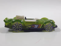 2019 Hot Wheels X-Raycers Monteracer Clear Lime Green Die Cast Toy Race Car Vehicle