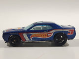 2012 Hot Wheels HW Racing '08 Dodge Challenger SRT8 Metallic Blue Die Cast Toy Car Vehicle