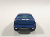 2012 Hot Wheels HW Racing '08 Dodge Challenger SRT8 Metallic Blue Die Cast Toy Car Vehicle