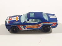 2012 Hot Wheels HW Racing '08 Dodge Challenger SRT8 Metallic Blue Die Cast Toy Car Vehicle