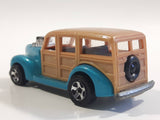 2010 Hot Wheels HW Garage '40s Woodie Ocean Blue Surfing Die Cast Toy Muscle Car Vehicle - No Surfboards