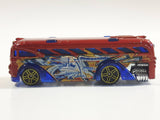 2013 Hot Wheels HW City Graffiti Rides Surfin' School Bus Metalflake Red Die Cast Toy Car Vehicle