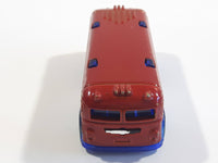 2013 Hot Wheels HW City Graffiti Rides Surfin' School Bus Metalflake Red Die Cast Toy Car Vehicle