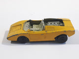 Vintage 1973 Lesney Matchbox Superfast No. 27 Lamborghini Countach Yellow Die Cast Toy Super Dream Car Vehicle - No Roof