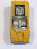 Vintage 1973 Lesney Matchbox Superfast No. 27 Lamborghini Countach Yellow Die Cast Toy Super Dream Car Vehicle - No Roof