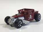 2006 Hot Wheels First Editions Bone Shaker Dark Red Die Cast Toy Car Hot Rod Vehicle