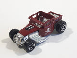 2006 Hot Wheels First Editions Bone Shaker Dark Red Die Cast Toy Car Hot Rod Vehicle