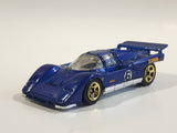 2006 Hot Wheels First Editions Ferrari 512M Blue Die Cast Toy Car Vehicle with Opening Engine Bay