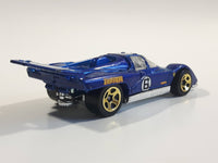 2006 Hot Wheels First Editions Ferrari 512M Blue Die Cast Toy Car Vehicle with Opening Engine Bay