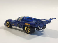 2006 Hot Wheels First Editions Ferrari 512M Blue Die Cast Toy Car Vehicle with Opening Engine Bay