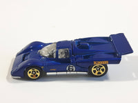 2006 Hot Wheels First Editions Ferrari 512M Blue Die Cast Toy Car Vehicle with Opening Engine Bay