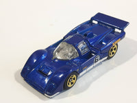 2006 Hot Wheels First Editions Ferrari 512M Blue Die Cast Toy Car Vehicle with Opening Engine Bay