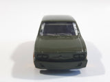 2013 Hot Wheels Jungle Rally Volkswagen Brasilia Dark Olive Green Die Cast Toy Car Vehicle