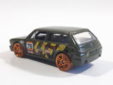 2013 Hot Wheels Jungle Rally Volkswagen Brasilia Dark Olive Green Die Cast Toy Car Vehicle