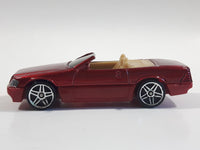 2003 Hot Wheels Mercedes-Benz SL Convertible Metalflake Red Die Cast Toy Luxury Car Vehicle