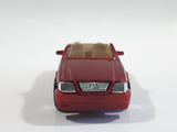 2003 Hot Wheels Mercedes-Benz SL Convertible Metalflake Red Die Cast Toy Luxury Car Vehicle